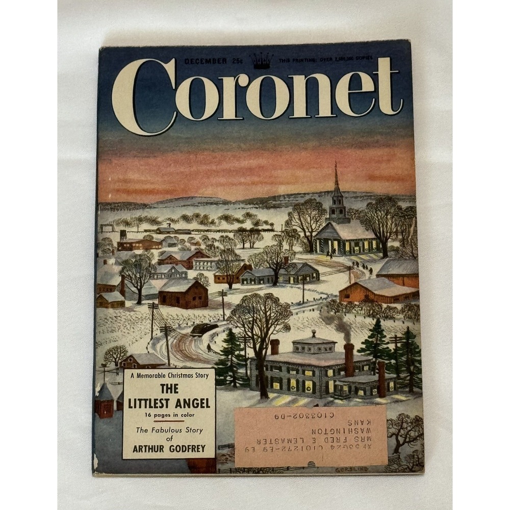 CORONET December 1949 Vintage‎ Magazine